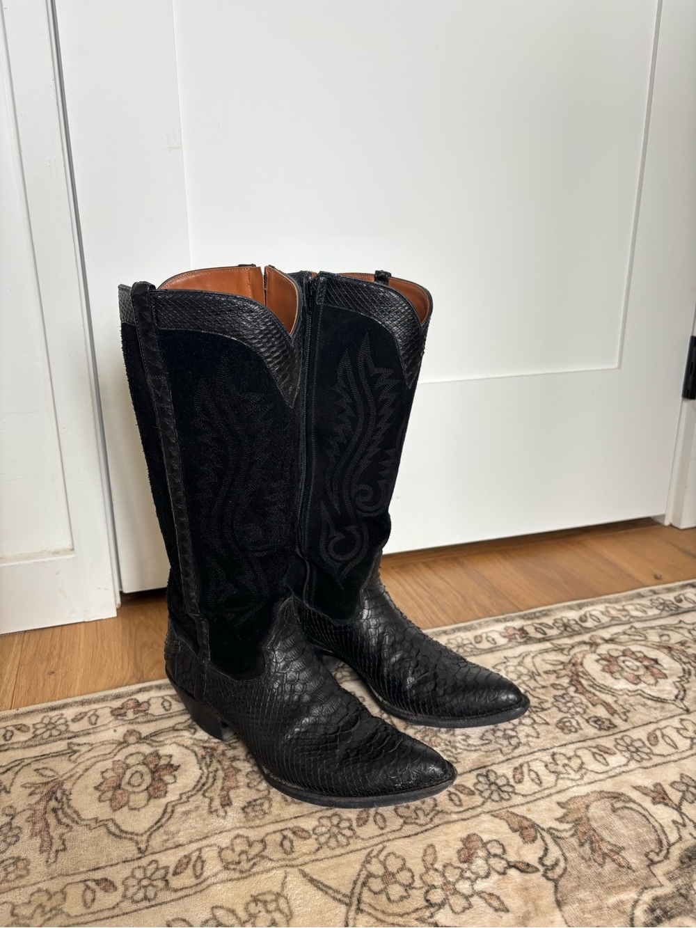 Women’s Kemo Sabe Grit Black Python Lindsey Western Boots